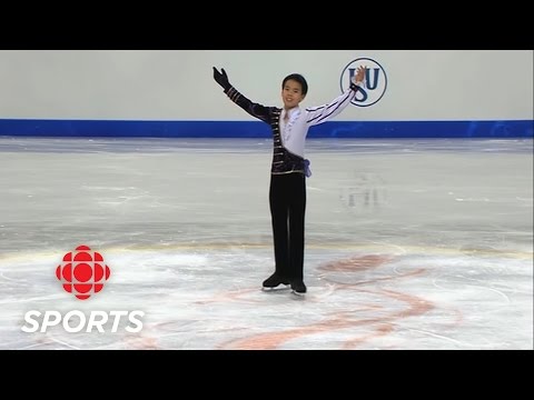 Nam Nguyen skates at the 2012 world junior figure skating championships | CBC Sports