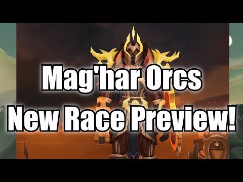 Mag'har Orcs - Racials & Female Customization Preview - BFA Alpha