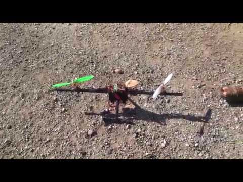 JKREW143 .... DUALCOPTER, BI-COPTER KK2.1 CHINOOK, IN -LINE MOTORS ,TWIN COPTER Scratchbuild project