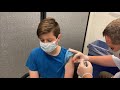 12 Year Old Kid Gets His First Covid 19 Vaccine Shot
