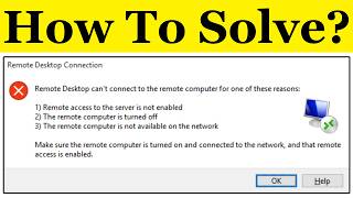 How To Fix Remote Desktop Connection Is Not Working in Windows 11