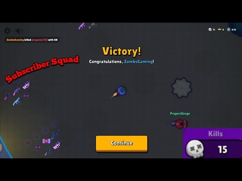 Zombs Royale - 15 Kills in Playing with Subscribers!