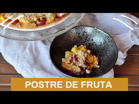 Postre con fruta de temporada
