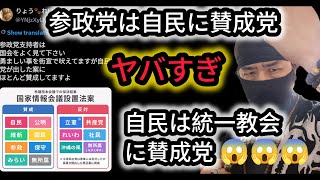 【参政党は自民に参政党😎】【超情報弱者はいつも騙される😆】自民は統一教会に賛成党🤣🤣🤣【ほれ！高市早苗と統一教会証拠まみれじゃ！】【れいわ新選組応援チャンネル😎】元豪政府公認BG河合主水