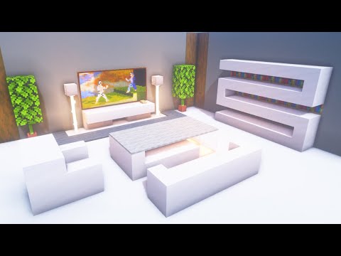 Minecraft: Modern Living Room Build Tutorial