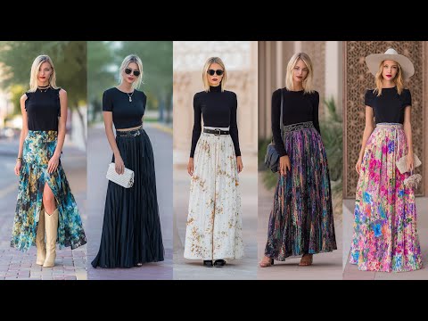 Great Ways To Style Maxi Skirts - 50 Maxi Skirt Outfit Ideas 2025