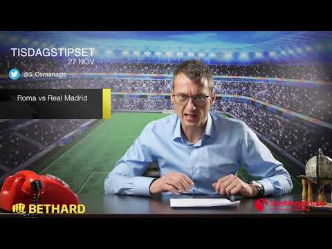 Speltips: Roma - Real Madrid & Lyon - Manchester City 27/11