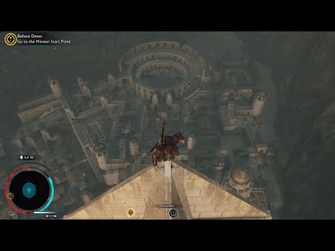 Shadow of War - Climbing & Jumping Off The Minas Ithil Fortress Tower