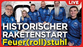 LIVE: Raketenstart Blue Origin New Shepard 37 | Behinderung ins All Michi Benthaus & Hans Königsmann