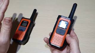 AWANFI Walkie Talkie Recargable con 1200mAh Batería, Funciones completas y son compactos