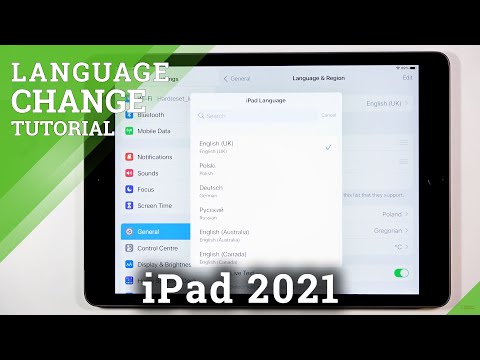How to Change Language on iPad 2021 - Enter List of Languages on iPad 9th