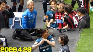 試合後挨拶➡︎これもエンターテイメント🎢続けハッピーエンド🫶 北海道コンサドーレ札幌🆚藤枝MYFC2026.4.29百年構想リーグ🏟️大和ハウスプレミストドーム