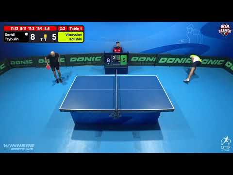 17:30 Serhii Tsybulin 3-2 Vladyslav Kaluhin West 3 WIN CUP 24.10.2022 | TABLE TENNIS WINCUP