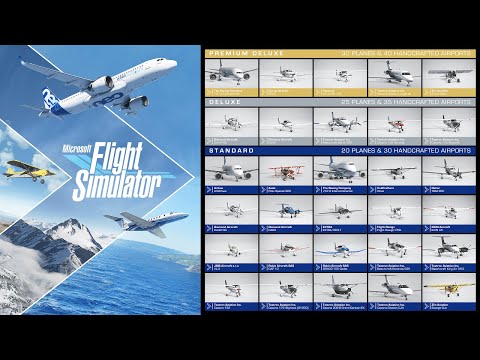 Microsoft Flight Simulator (2020) - Official Planes and Hand-Crafted Airports Overview
