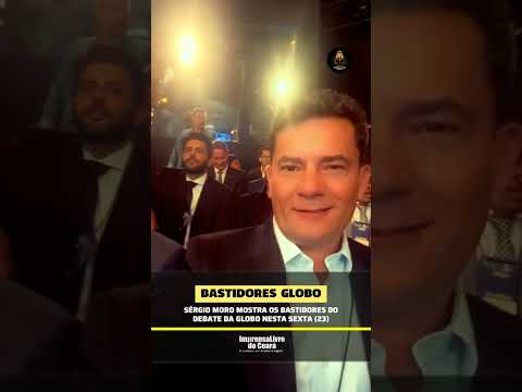 Sérgio Moro Mostra os bastidores do debate da Globo na noite desta sexta(23)