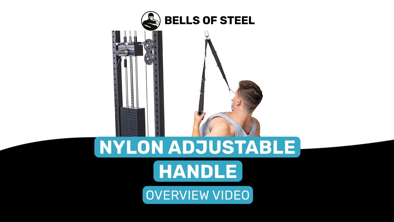 Nylon Adjustable Length Single Handle Cable Attachment Overview Thumb