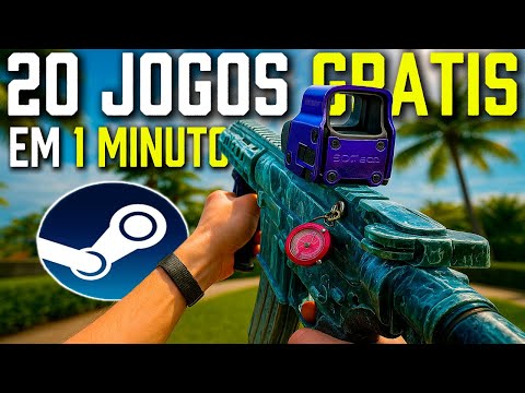 20 Jogos GRÁTIS da Steam em 1 MINUTO! (2025) 🎮🔥