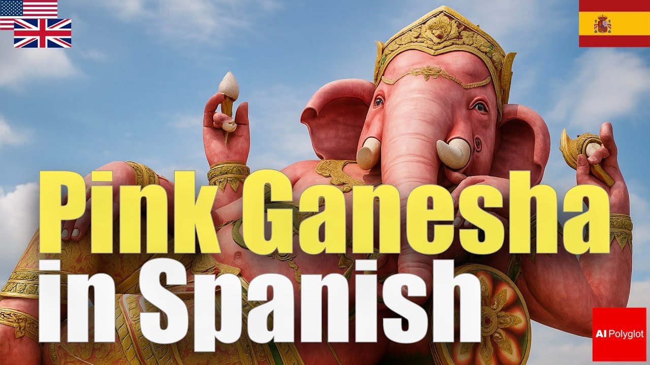 Pink Ganesha in Spanish | Passive listening | Must-Know | with hiragana