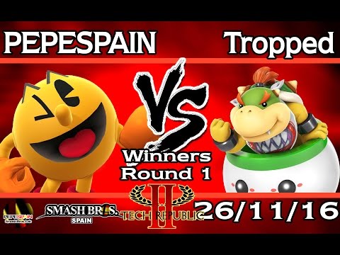 Tech Republic II - PEPESPAIN (PAC-MAN) vs Tropped (Bowser Jr.) - Winners Round 1