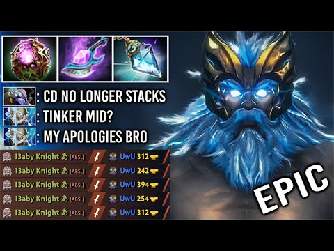 CRAZY God Zeus Max CD Reduction Trolling Pro Tinker Mid Epic Fun 120k DMG by Babyknight Imba Dota 2