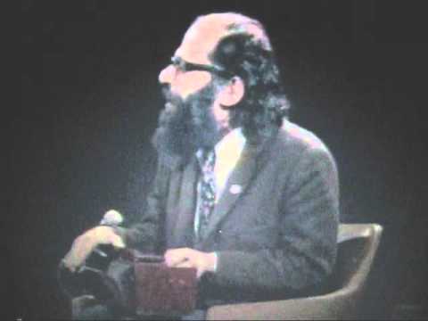 Allen Ginsberg sings Hare Krishna to William Buckley