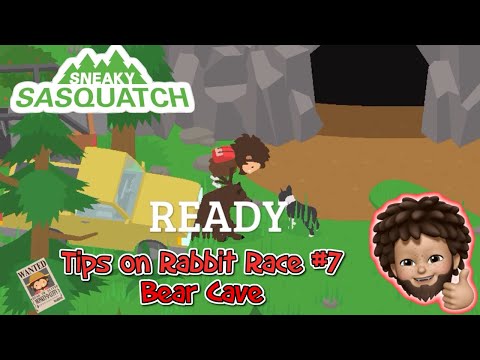 Sneaky Sasquatch - Tips on how to cheat on Rabbit Race #7, the Bear Cave race