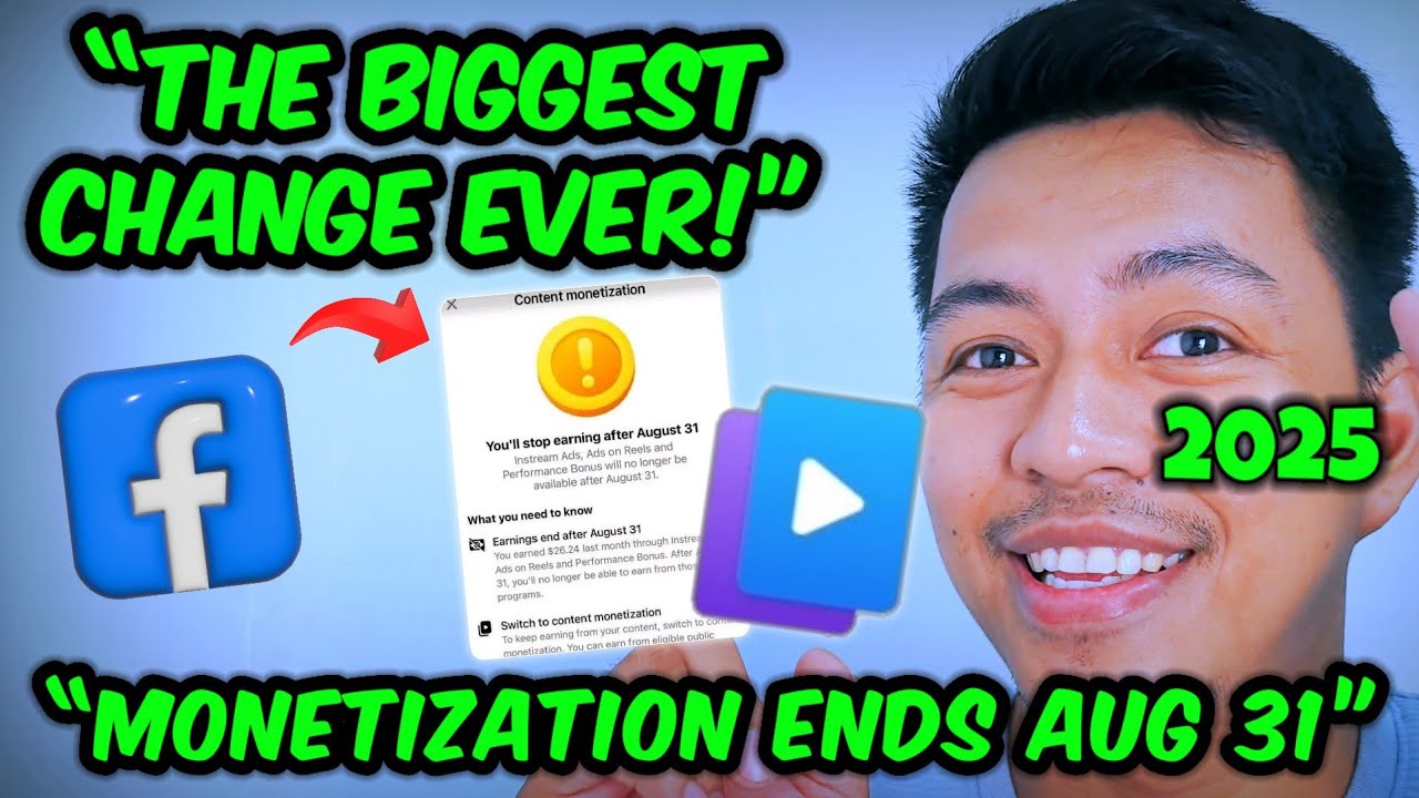 🚨 AUGUST 31, 2025 DEADLINE! FACEBOOK CREATOR MONETIZATION PROGRAM CHANGES! 📉💸 #facebook #cmp #update
