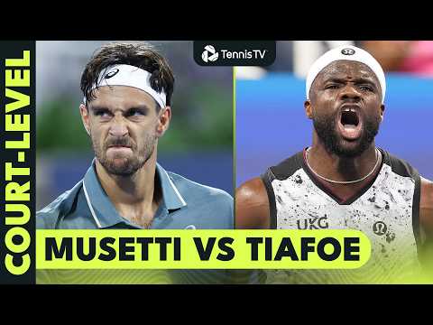 Court-Level For Tiafoe Vs Musetti Epic Battle 🔥| Cincinnati 2026 Highlights