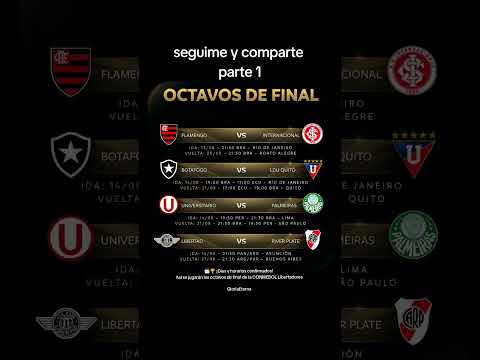 🗓️🏆 Dates and times confirmed! Here's how the CONMEBOL #Libertadores Round of 16 will be played.