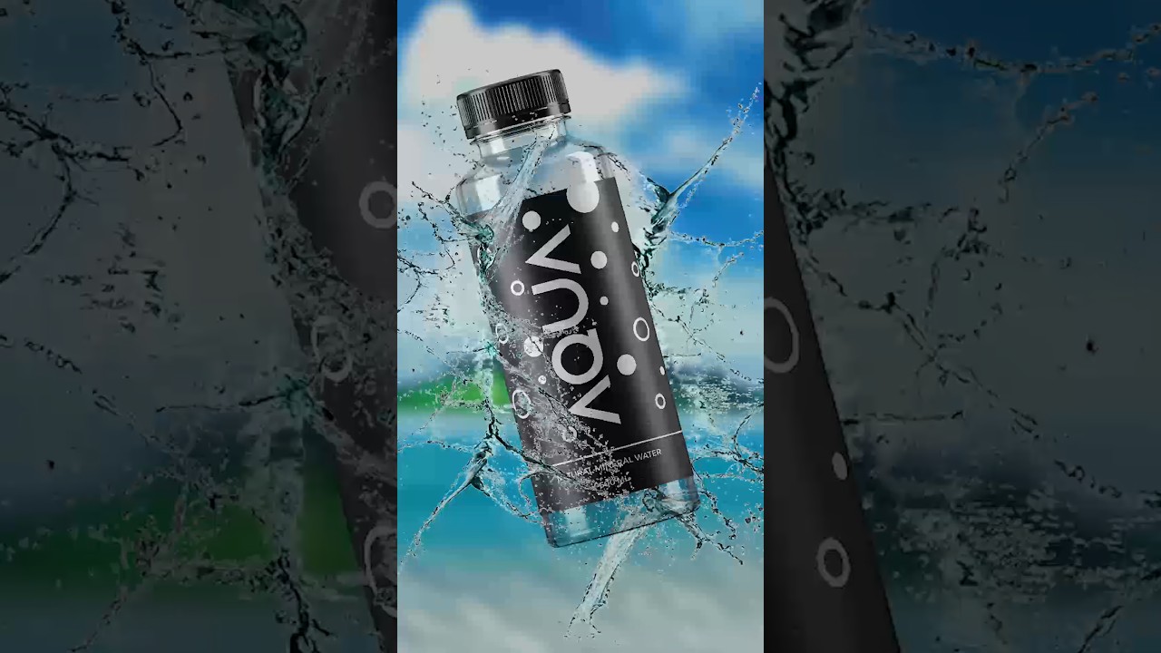 Bottle label design💥#minimalskool #aqua #labeldesign #illustrator #photoshop #branding