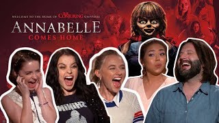 ANNABELLE cast teaches us how to scream! | ANNABELLE COMES HOME video