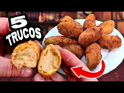 5 TRUCOS para LAS CROQUETAS CREMOSAS PERFECTAS 😍