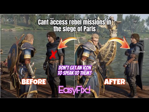 AC Valhalla Issue Fix - Cant access rebel missions in the siege of Paris??? || Game Tips