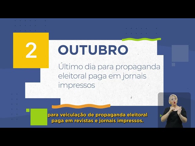 Calendário Eleitoral - 2 de outubro