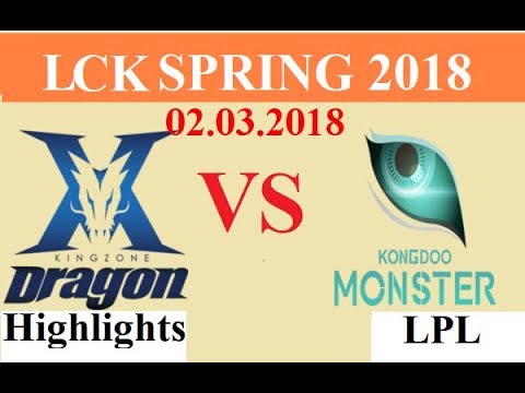 [02.03.2018]: KZ vs KDM - Highlights Game 2 - LCK Spring 2018 W3D4