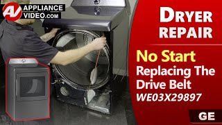 Dryer Drum Not Turning - Drive Belt Issues - Diagnostic & Repair by Factory Technician