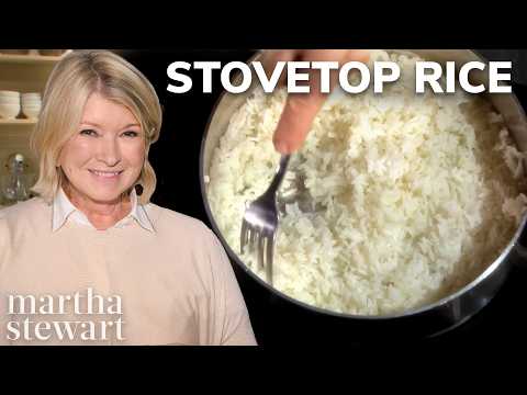 Martha Stewart's Method for Stovetop White Rice | Martha's Cooking School