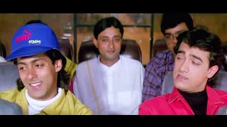 Andaz Apna Apna Full HD - Best Comedy Scene | Salman Khan, Aamir Khan | Bus Scene