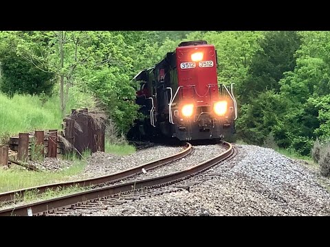 Watch This Train Climb Up The Hill & Railroad Switching On Cincinnati Eastern Railroad, Train Chase