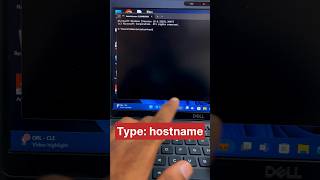 Windows command prompt for How to identify PC host name #pctips #short
