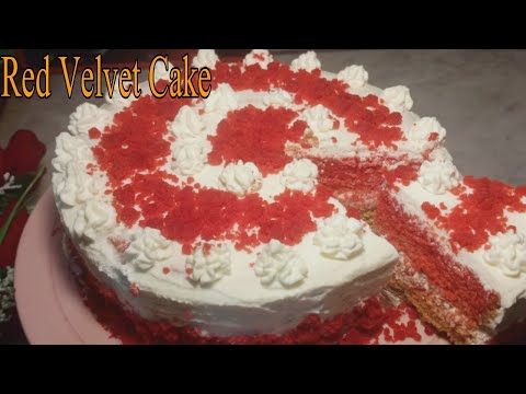 Red Velvet Cake Recipe // Red velvet Cake with cream cheese Frosting