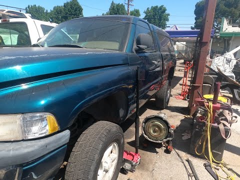 Transmission install | 1998 Dodge Ram 1500 4x4