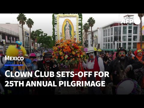 Video Thumbnail: Clowns gather for annual pilgrimage to Mexico City basilica | AFP