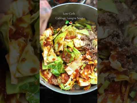 Low Carb Cabbage Lasagna Soup 🥬🍝