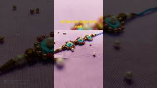 how to make silk thread rakhi /DIY rakhi /#rakhi #trending #diy #ytshorts