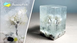 How to make Dried Flowers and Resin Paperweight / Resin ART 🌼