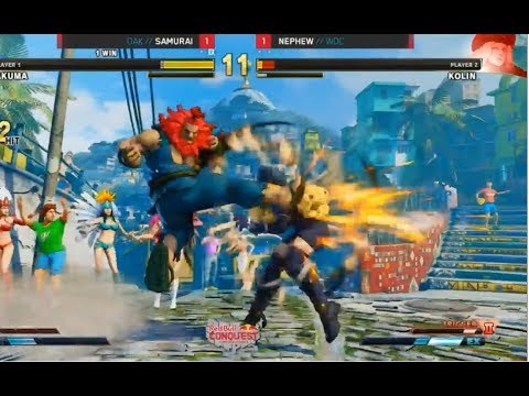 SFV Red Bull Conquest 2018 Finals TOP 4 | Samurai(AKUMA) Vs Nephew(KOLIN)