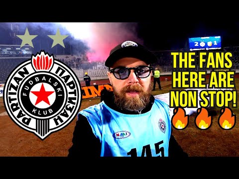 Serbia's Partizan Belgrade: English Fans (Grobari / Ultras) Live Match Reaction