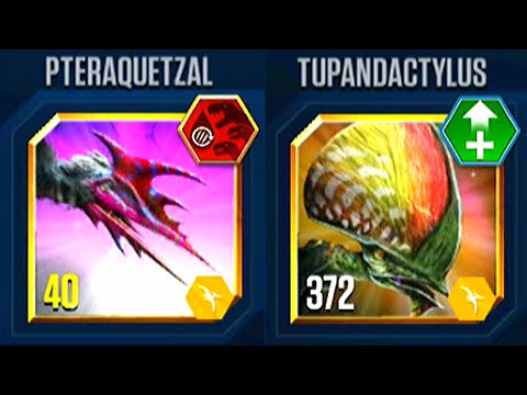 PTERAQUETZAL VS TUPANDACTYLUS PTEROSAURS MODs BATTLE | JURASSIC WORLD THE GAME