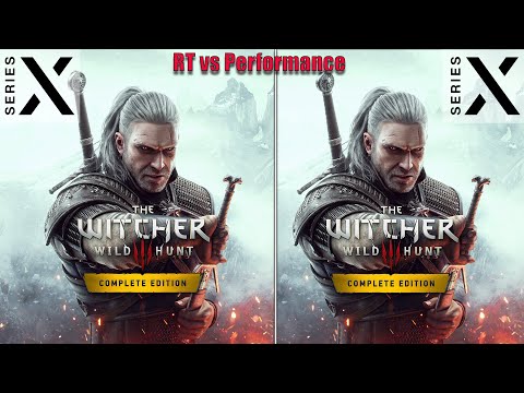 The Witcher 3: Wild Hunt | Xbox Series X | RT vs Performance | Graphics Comparison | FPS TEST | 4K |